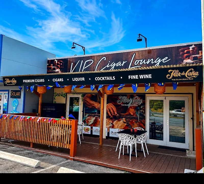VIP Cigar Lounge storefront in Willemstad, Curaçao